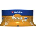 DVD-R 4.7gb Verbatim 16x (25шт) cake box 43522