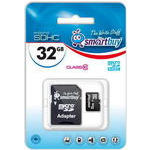 SMARTBUY microSDHC 32 Gb Class 10 + SD Adapter