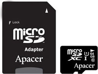 microSD 64Gb Apacer Class 10 UHS-I (SD )