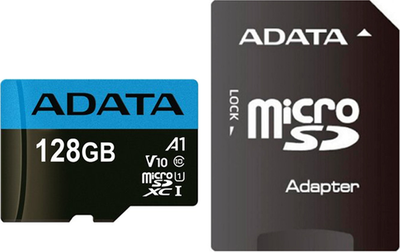 microSD 128Gb A-Data AUSDX128GUICL10A1-RA1