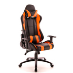 Кресло Everprof Lotus S2 экокожа чёрный с оранжевым