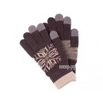 Теплые перчатки для сенсорных дисплеев Territory 0718 Dark Grey