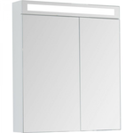 Зеркальный шкаф Dreja Max 70 с LED-освещением Белый глянец 77.9007W