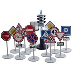 Набор Светофор с дорожными знаками, 14 знаков Форма С-159-Ф