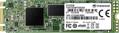 SSD  Ts512gmts830s Transcend 512GB M.2 SSD MTS 830 series (2