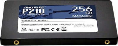 Patriot 256GB P210 (p210s256g25) (sata3, up to 500/400Mbs, 3D Tl