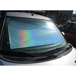 Автомобильная шторка на стекло, раздвижная 50 x 125 см, цвет хром 3223225