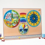 Развивающая доска «Календарь природы. Часы» Деревянные Игрушки 2729067