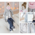 Интерьерная кукла "Бритни", набор для шитья, 18,9 х 22,5 х 2,5 см
