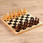 Настольная игра 3 в 1 "Орнамент": шахматы, шашки, нарды (доска 29 ? 29 см, дерево) микс 3814992