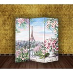 Ширма "Картина маслом. Розы и Париж", 160 ? 150 см 2963155