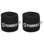 Бинт боксерский эластичный TORRES, длина 3,5 м, ширина 5,5 см, 1 пара, цвет чёрный TORRES 5864171