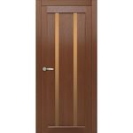 Дверное полотно остекленное Сицилия Каштан, бронза лабиринт 2000х800 ТДА 1686275