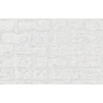 Обои под покраску на флизелине Белвинил Византия-11 белые кирпичи, 1,06х10 м Белвинил 4208831