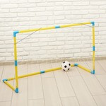 Ворота футбольные «Весёлый футбол» с сеткой, с мячом 1078299