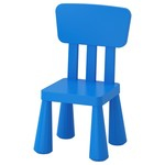 Детский стул Маммут, для дома и улицы, синий Ikea 3427823