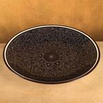 Ляган коричневый Риштанская Керамика 42см, микс 7003795