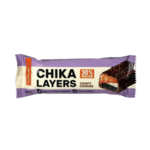 Layers Батончик глазированный Chikalab Хрустящее печенье с двойным шоколадом, спортивное питание, 60