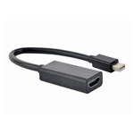  Gembird Cablexpert miniDisplayPort - HDMI 15cm Black A-mDPM-HDMIF4K-01