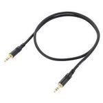 Cordial CFS 0,6 WW инструментальный кабель мини-джек стерео 3,5 мм/мини-джек стерео 3,5 мм, 0,6 м, черный