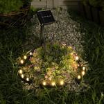 Luazon Lighting Садовый светильник на солнечной батарее Обруч, 15 Led, свечение тёплое белое 9146819
