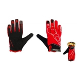 Перчатки Trix nw мужские XL полноразмерные гелевые вставки лайкра черно-красные