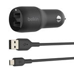  Belkin 2 Usb-a, 24W,  USB-A-micro-USB 1m,  (CCE002bt1MBK)