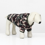 Куртка для собак"Боец" с капюшоном, размер ХL (ДС 38, ОГ 48 см), камуфляж 9712503